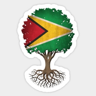 Tree of Life with Guyanese Flag Sticker